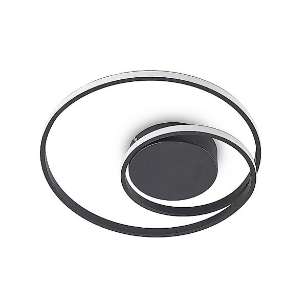 Lindby LED Deckenleuchte Youna 9626635 Dimmbar Modern in Schwarz aus Metall günstig online kaufen