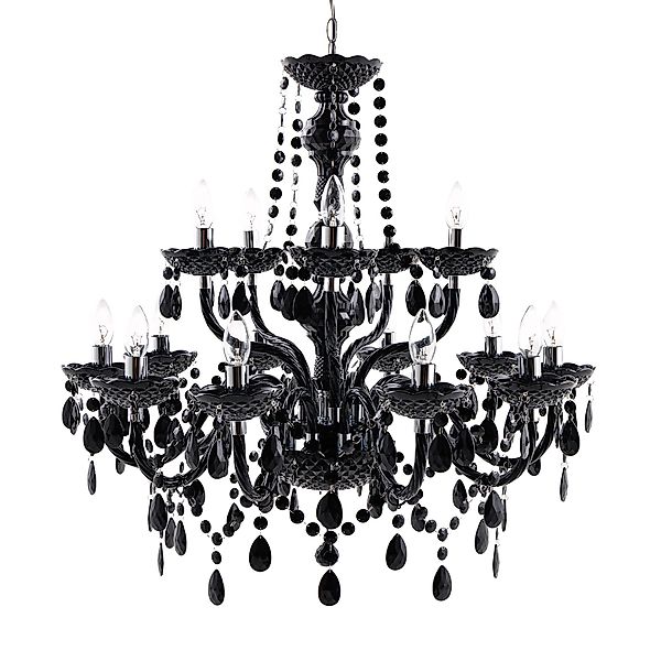 riess-ambiente Kronleuchter BLACK CRYSTAL XL 80cm günstig online kaufen