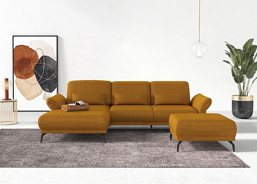 INOSIGN Ecksofa "Coco L-Form", Sitztiefen-, Arm- und Kopfteilverstellung, C günstig online kaufen