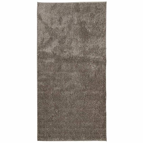 vidaXL Teppich Istan Hochflor Glänzend Grau 100x200 Cm 1932665 günstig online kaufen