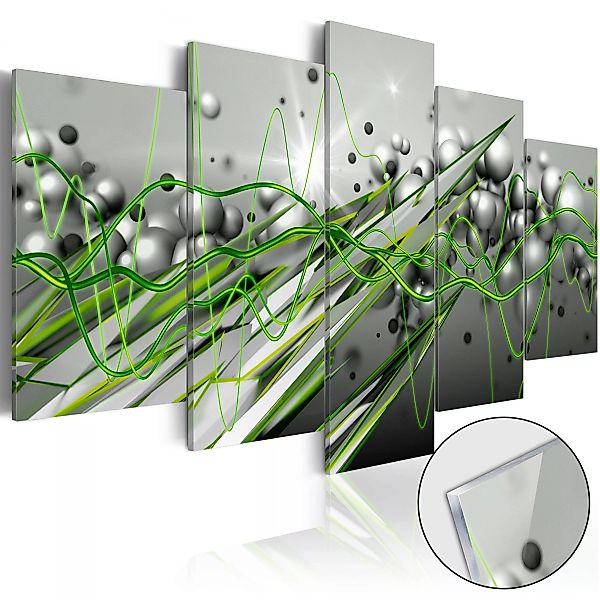 Acrylglasbild - Green Rhythm [glass] günstig online kaufen