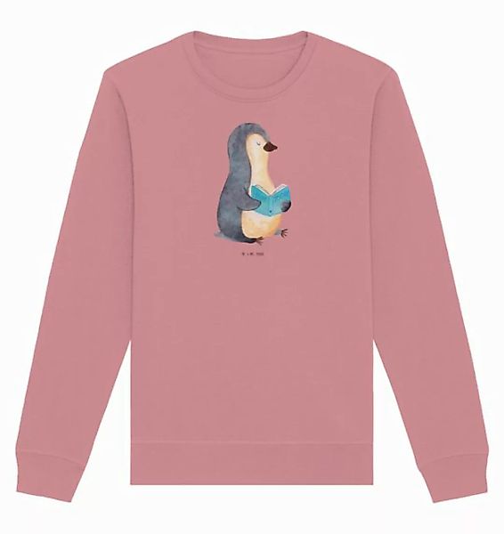 Mr. & Mrs. Panda Longpullover Pinguin Buch Größe L - Canyon Pink - Geschenk günstig online kaufen