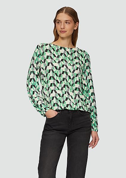 s.Oliver Langarmshirt O-Shape-Shirt aus Viskosemix günstig online kaufen
