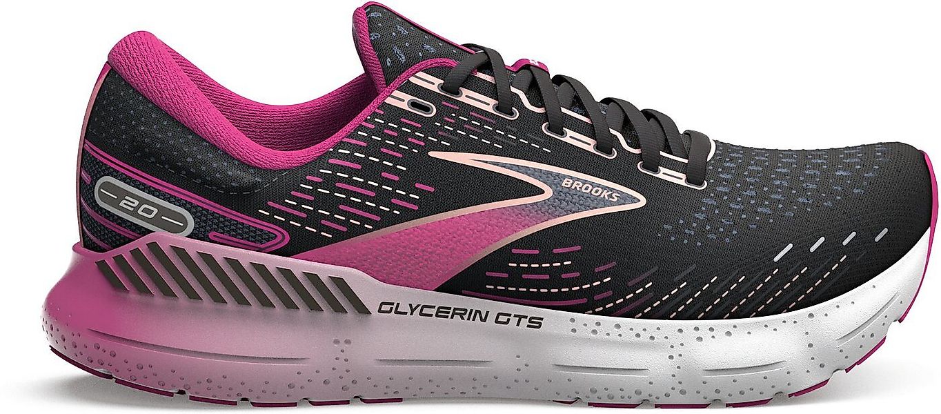 Brooks Glycerin GTS 20 Black/Fuchsia/Linen Laufschuh günstig online kaufen
