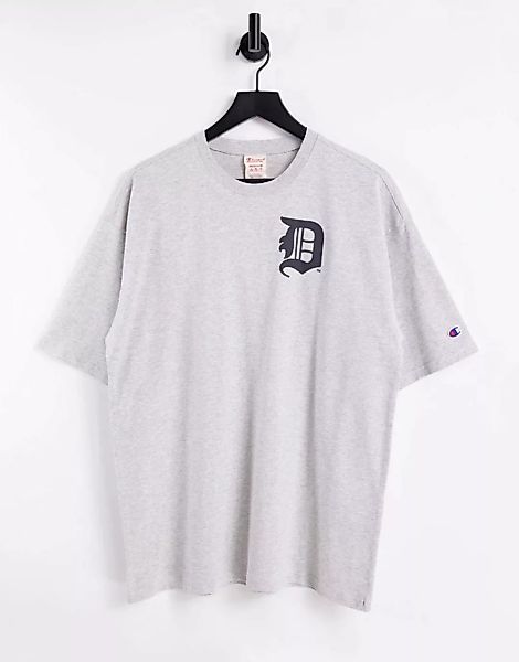 Champion – Reverse Weave Detroit Tigers – T-Shirt in Grau günstig online kaufen