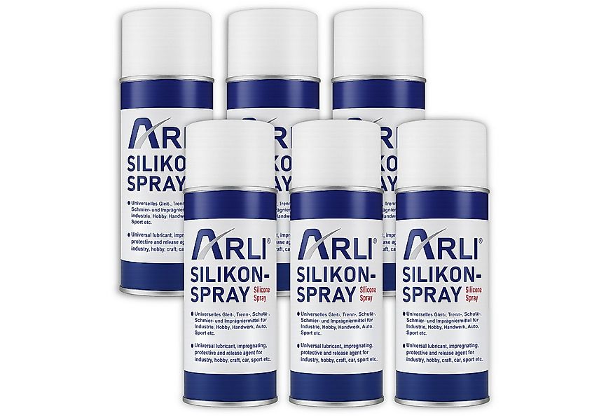 ARLI Silikon 6x Silikon Spray 400ml Universelles Gleitmittel, Silikonspray, günstig online kaufen