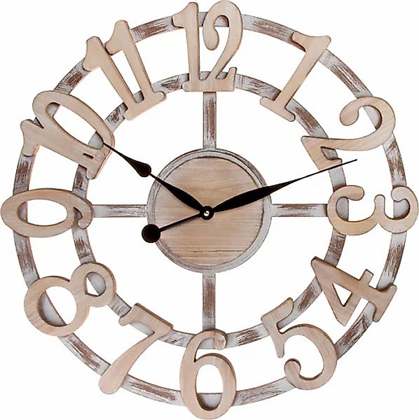 Myflair Möbel & Accessoires Wanduhr "- Natur -", XXL, rund, Ø 60 cm, dekora günstig online kaufen