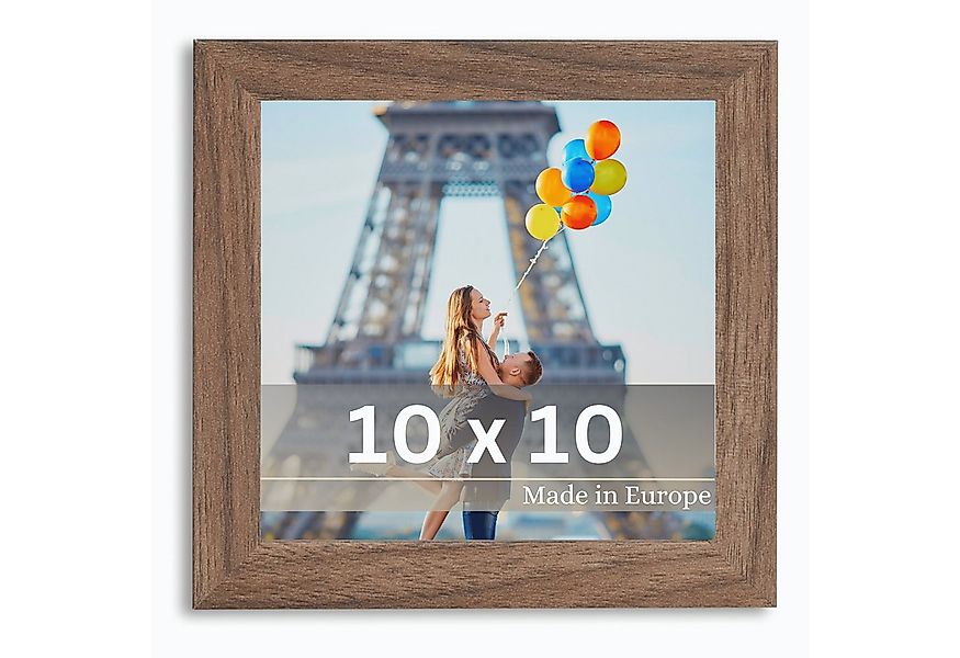 Victor (Zenith) Bilderrahmen Klee, Bilderrahmen Braun 10x10 cm, Bilderrahme günstig online kaufen