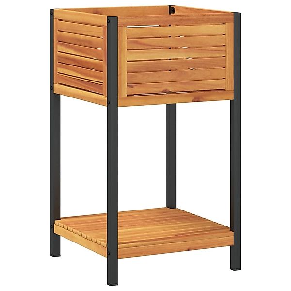 vidaXL Blumentopf Pflanzkübel mit Ablage 45x45x80 günstig online kaufen