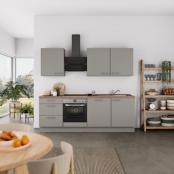 nobilia Küchenzeile ""Laser II", Ausrichtung wählbar, Breite 240 cm" vormon günstig online kaufen