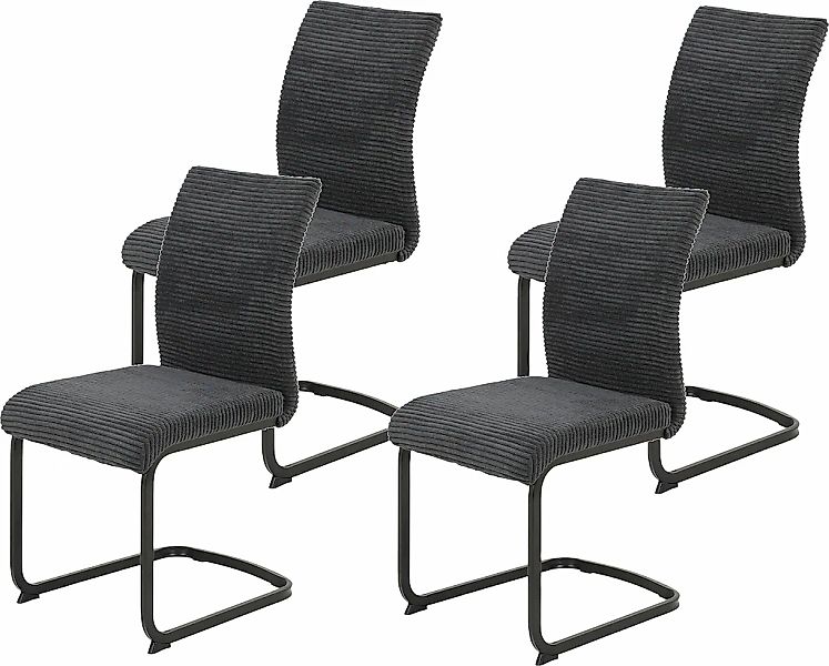 HELA Freischwinger "FABIA" (Set) 4 Stk.120 Kg belastbar, Stoff in Breitcord günstig online kaufen