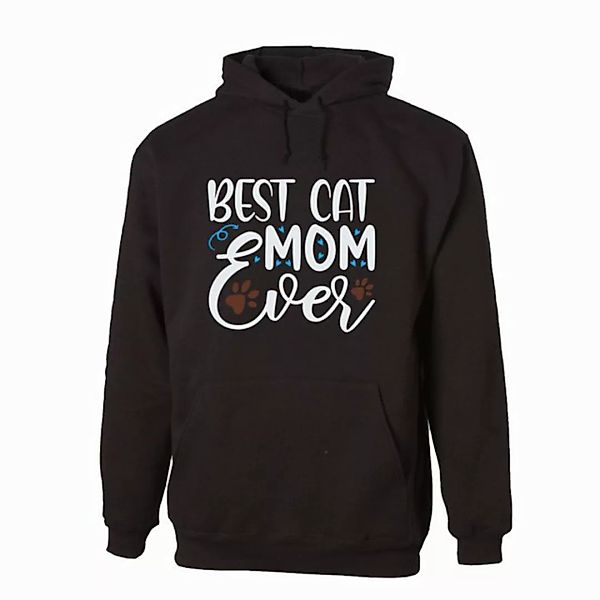 G-graphics Hoodie Best Cat mom ever mit trendigem Frontprint mit Spruch / S günstig online kaufen