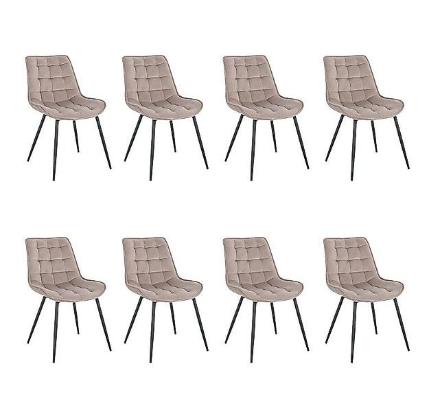 HOME DELUXE Esszimmerstuhl Polsterstuhl 2er - 8er Set IKALO (8 St), Gestell günstig online kaufen