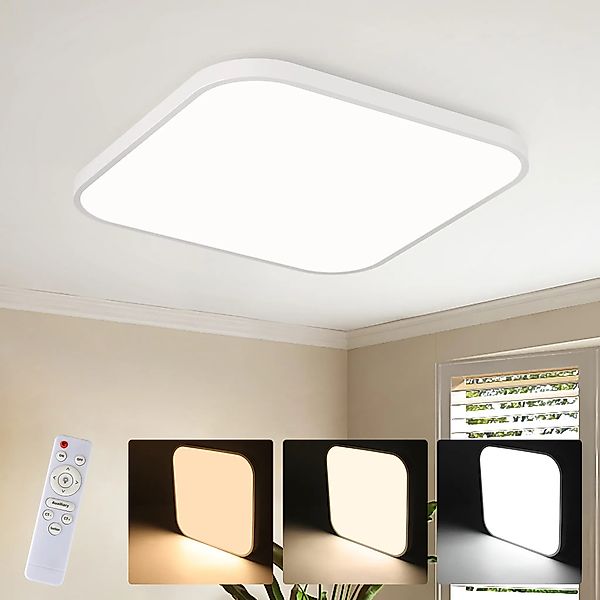 Nettlife LED Panel Deckenleuchte Badezimmer Quadrat günstig online kaufen