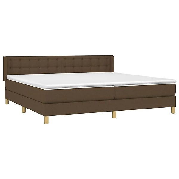 vidaXL Boxspringbett mit Matratze Dunkelbraun 180x200 cm Stoff 3130612 günstig online kaufen