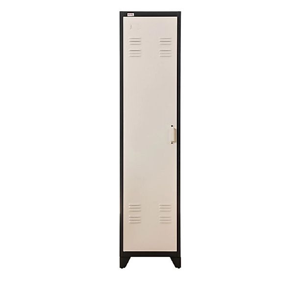 Jet-Line Spind/Stahlschrank Petrow im Industrie Design Anthrazit-Weiß 43 x günstig online kaufen