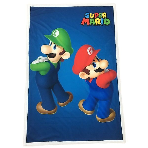 Wohndecke Super Mario Sherpa-Fleece-Decke 100x150cm, Super günstig online kaufen