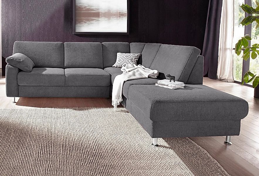 sit&more Ecksofa "Belfort L-Form", wahlweise mit Vorziehsitz und Bettkasten günstig online kaufen