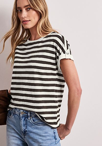 STREET ONE Rundhalsshirt im Streifen-Design günstig online kaufen