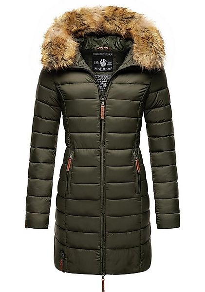 Marikoo Steppmantel Rose-Stepp zeitloser Winterparka mit großer Kunstfellka günstig online kaufen