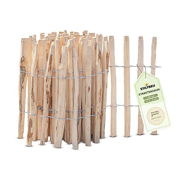 STILTREU Staketenzaun Staketenzaun Haselnuss - Höhe günstig online kaufen