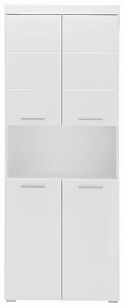 INOSIGN Hochschrank "Avena", Badezimmerhochschrank mit offenem Fach, 4 Türe günstig online kaufen