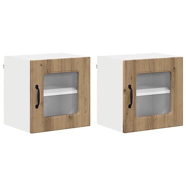 vidaXL Küchenwandschrank mit Regal 2 Stk Artisan-Eiche 40 x 31 x 40 cm 8844 günstig online kaufen