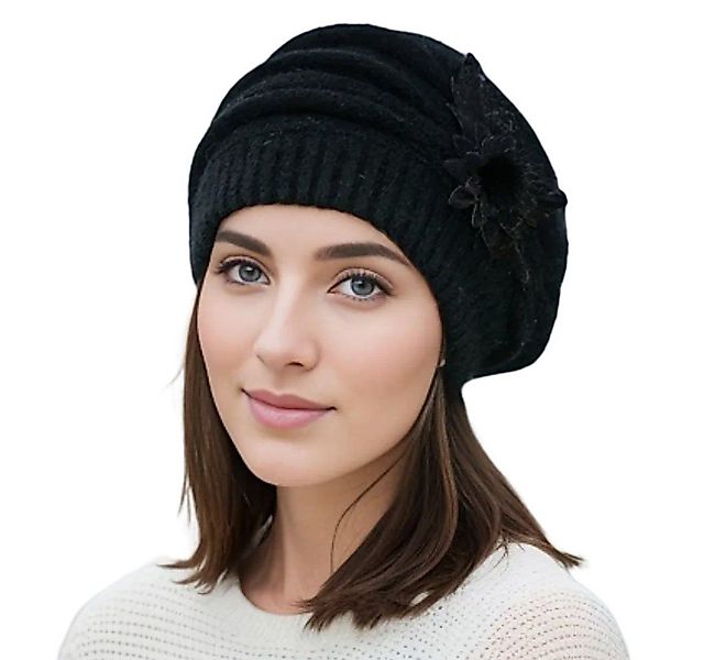 Bextsrack Strickmütze Damen Wollmütze Baskenmütze Winter Warme Mütze Einhei günstig online kaufen