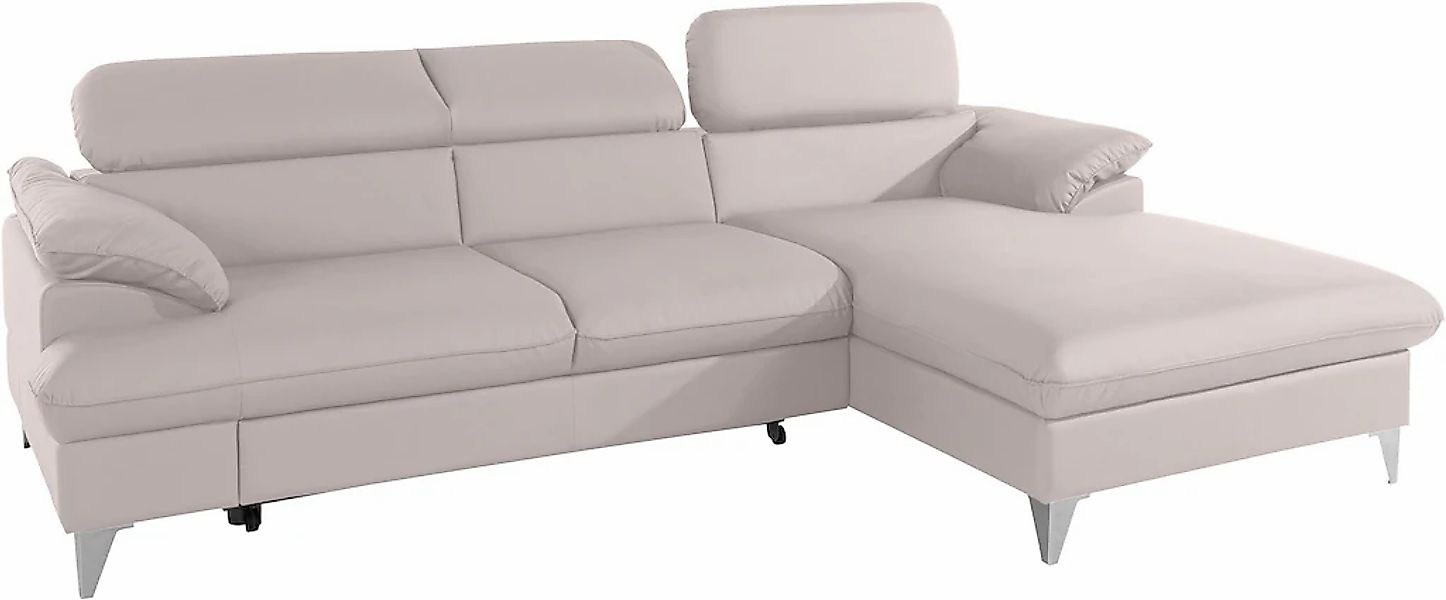 COTTA Ecksofa "Caluso L-Form", mit Kopfteilverstellung, wahlweise mit Bettf günstig online kaufen