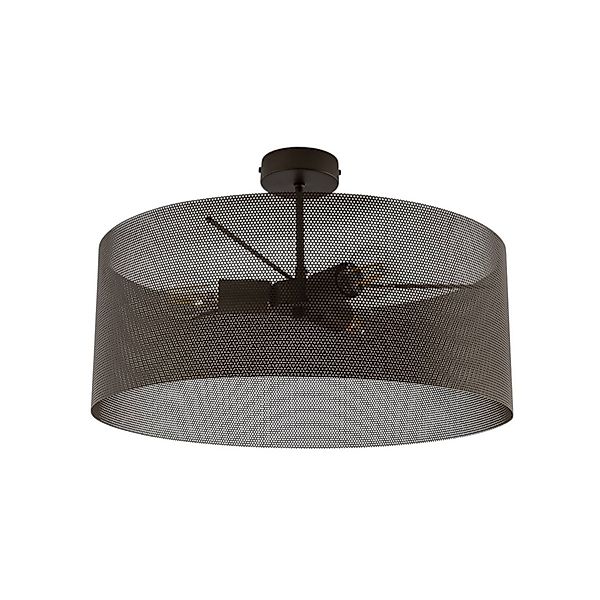Deckenlampe Zofia, kaffeebraun, Metall, Ø 50 cm, 3-flg., E27 günstig online kaufen