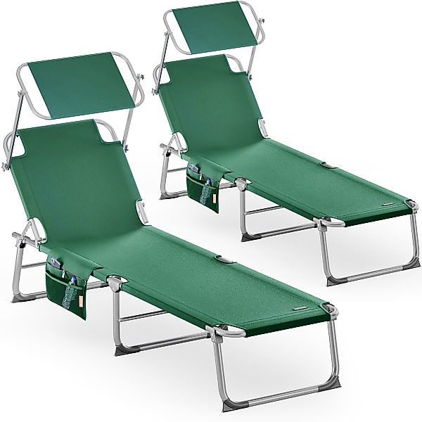 Casaria Gartenliege Ibiza, 2 St., Sonnenliege günstig online kaufen