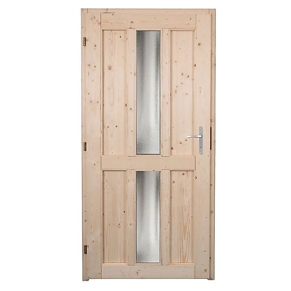 Panto Holz-Nebeneingangstür NET 506 Natur 98 cm x 198 cm DIN L günstig online kaufen
