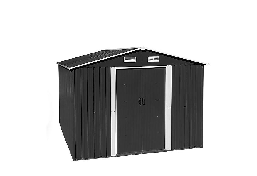 ESTEXO Gerätehaus Geräteschuppen Gartenhaus 392x257x178 cm Metall Fundament günstig online kaufen