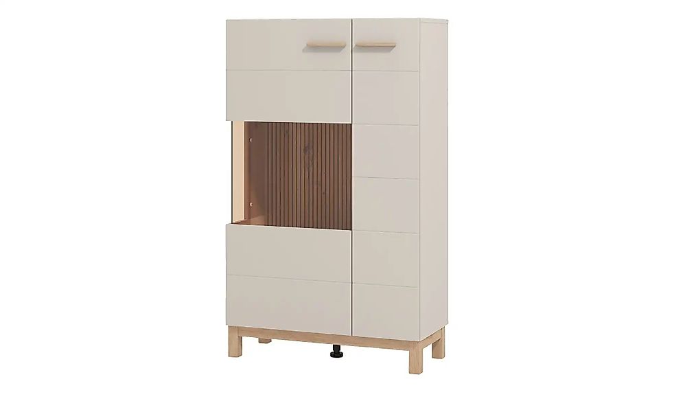 Vitrine  Esperia ¦ beige ¦ Maße (cm): B: 77 H: 127,5 T: 35.0 Schränke > Vit günstig online kaufen