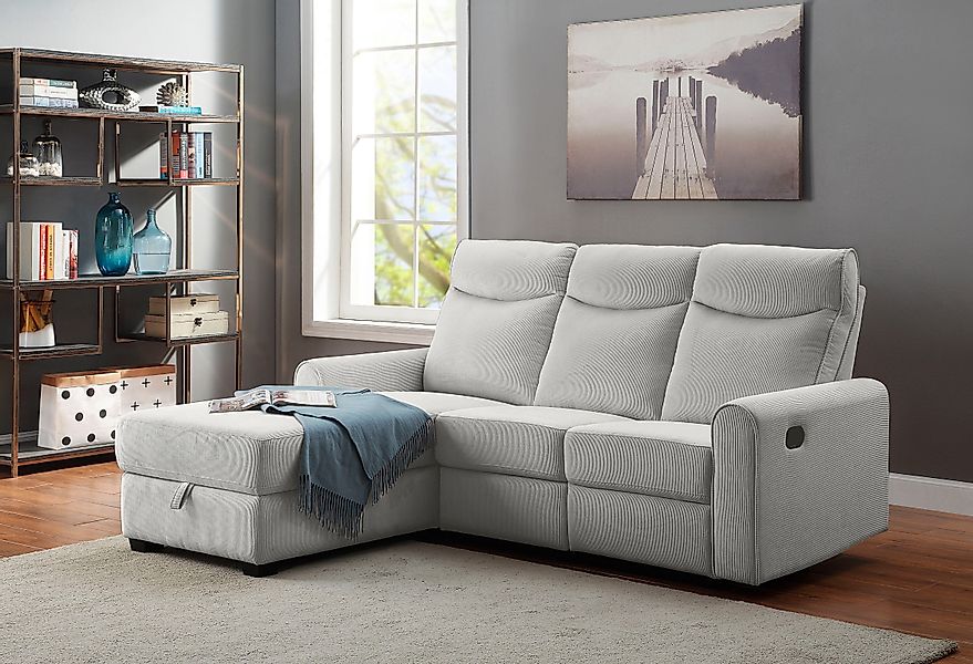 ATLANTIC home collection Ecksofa Gero L-Form, günstig online kaufen