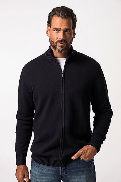 JP1880 Poloshirt Strickjacke Cardigan mit Stehkragen Zipper günstig online kaufen
