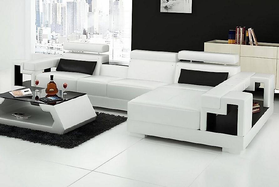 JVmoebel Ecksofa Wohnlandschaft Ecksofa Ledersofa Sofa Couch Polster Sitz E günstig online kaufen
