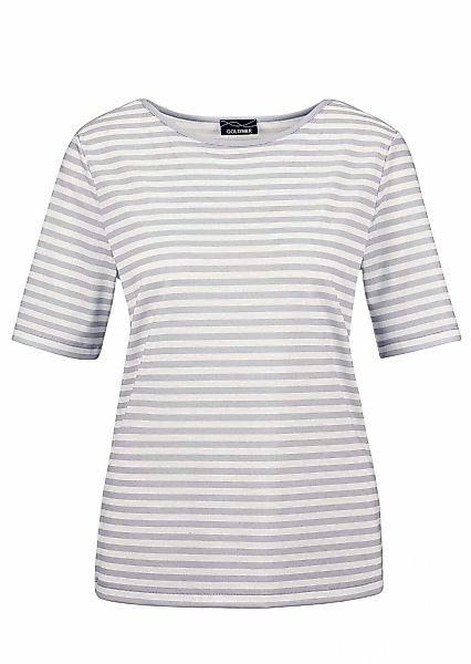 GOLDNER Kurzarmshirt "Stilvolles Streifenshirt für Damen" Blende günstig online kaufen