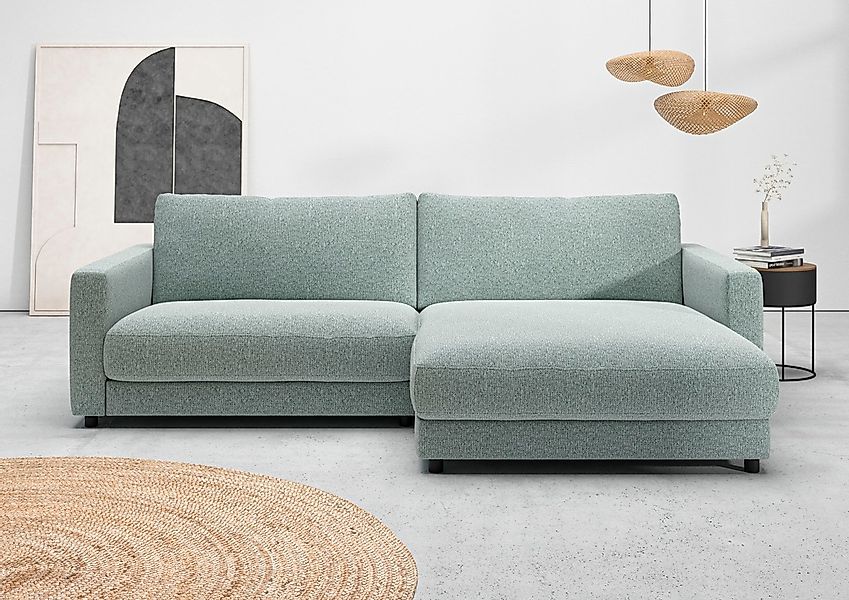 Home affaire Ecksofa "Ecksofa Jiro, L-Form, große Sitztiefe, Breite 265 cm" günstig online kaufen