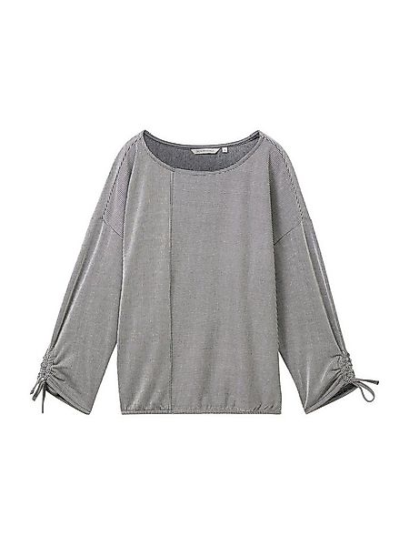 TOM TAILOR Denim 3/4-Arm-Shirt (1-tlg) Drapiert/gerafft günstig online kaufen