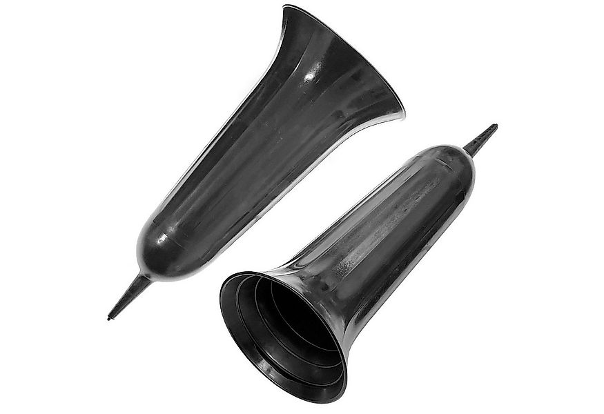 HAC24 Bodenvase Grabvase Kunststoff Schwarz Grabschmuck Friedhofsvase Grabd günstig online kaufen