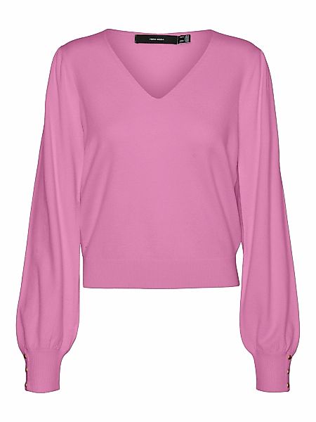 Vero Moda V-Ausschnitt-Pullover VMHOLLYKARIS LS V-NECK PULLOVER GA BOO günstig online kaufen