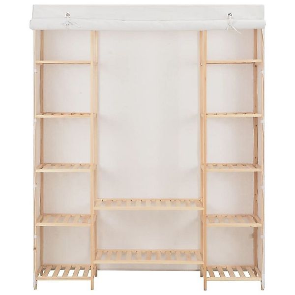 furnicato Kleiderschrank Weiß 135 x 40 x 170 cm Stoff (1-St) günstig online kaufen