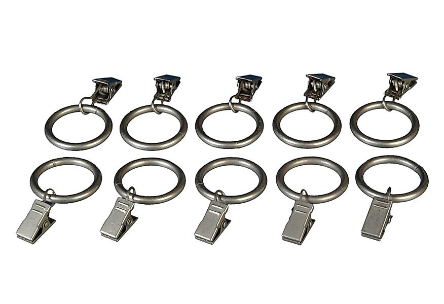 Liedeco Gardinenring, Gardinen, (Set, 10-St., mit günstig online kaufen