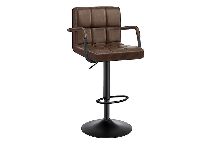 Woltu Barhocker (1 St), mit Rückenlehne, Kunstleder höhenverstellbar drehba günstig online kaufen