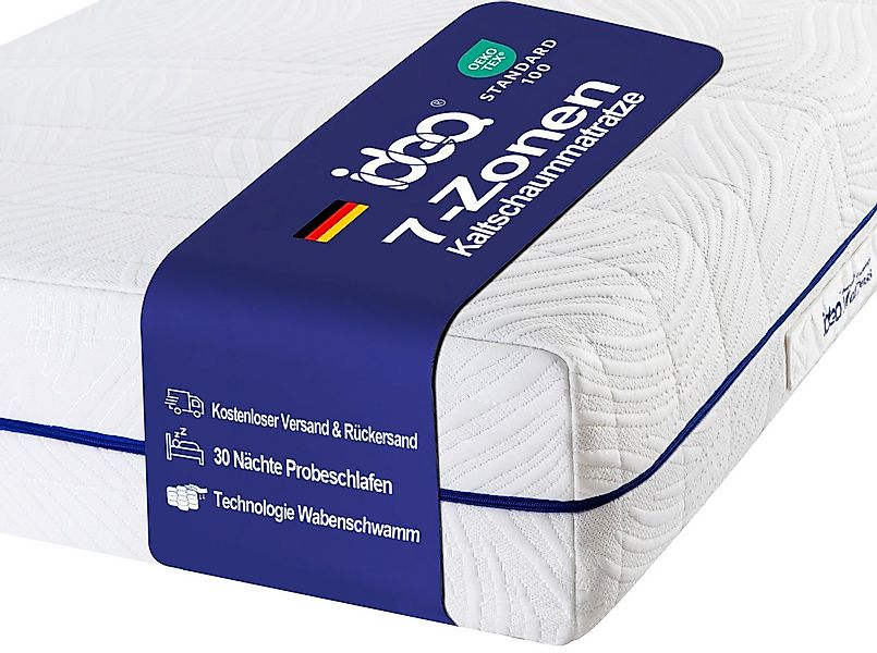 Komfortschaummatratze Matratze 90x200 cm (H3), Ergonomische Kaltschaummatra günstig online kaufen