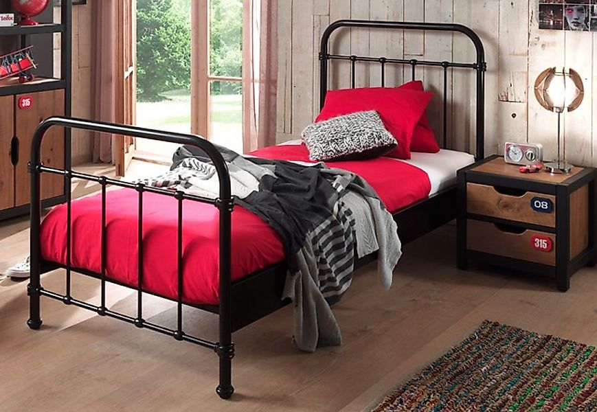 Vipack Einzelbett New York, Bettgestell Metall, günstig online kaufen
