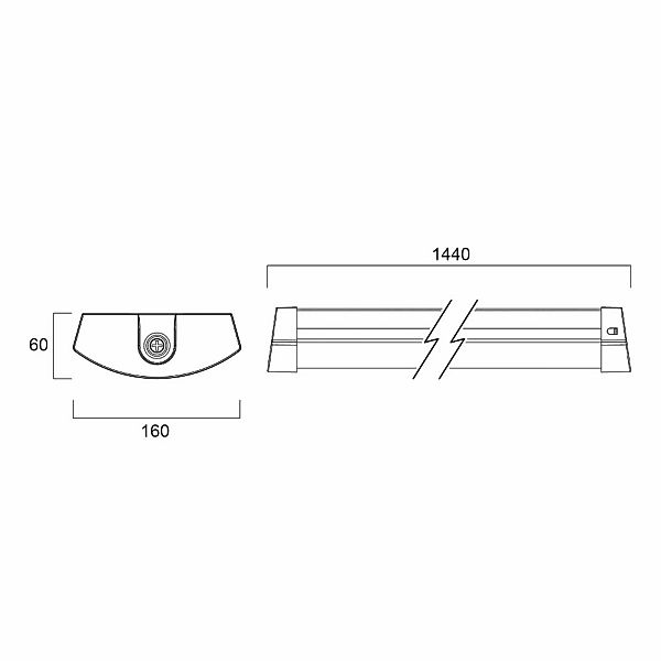 Sylvania LED-Deckenleuchte Deltawing, 144 cm, IP44, 840 günstig online kaufen