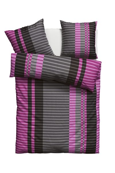 my home Bettwäsche "Philine" 2 tlg. mit modernen Streifen, Bettwäsche aus B günstig online kaufen