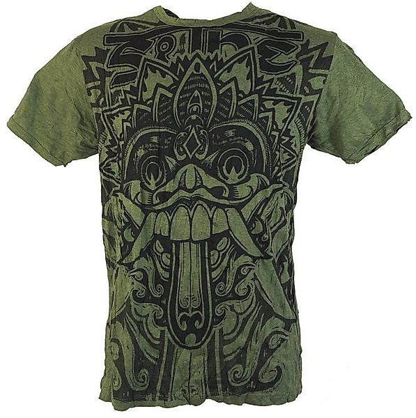 Guru-Shop T-Shirt Sure Herren T-Shirt Dragon - olive Festival, alternative günstig online kaufen